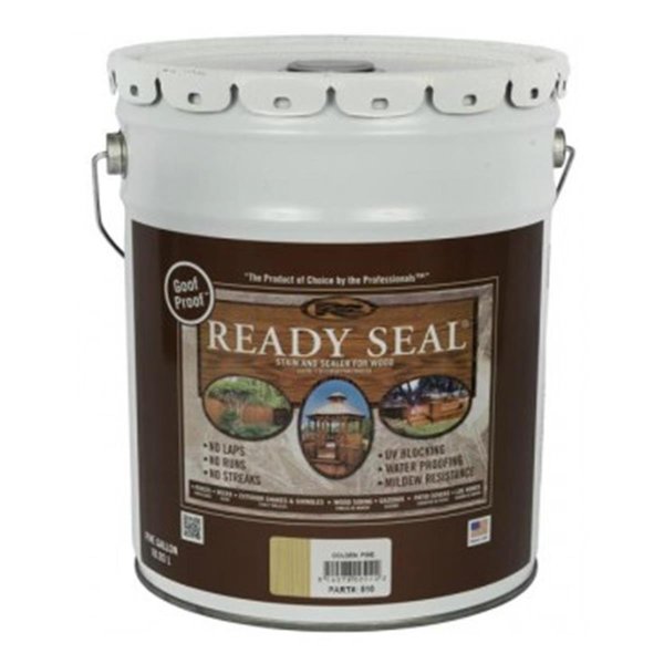 Ready Seal 5 gal Pail Exterior Wood Stain & Sealer, Golden Pine RE385554